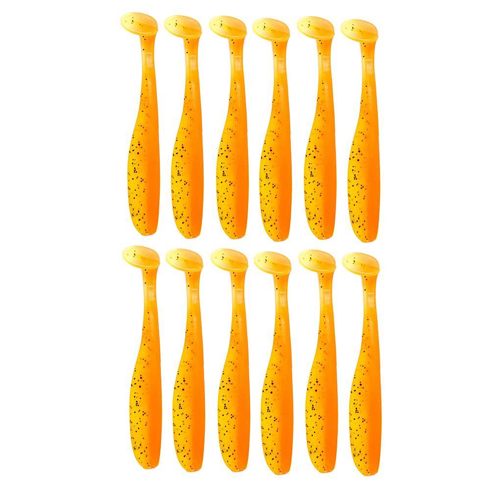 24pcs Soft Fishing Lures Set Paddle Tail Worm Baits Shad Minnow Swimbaits