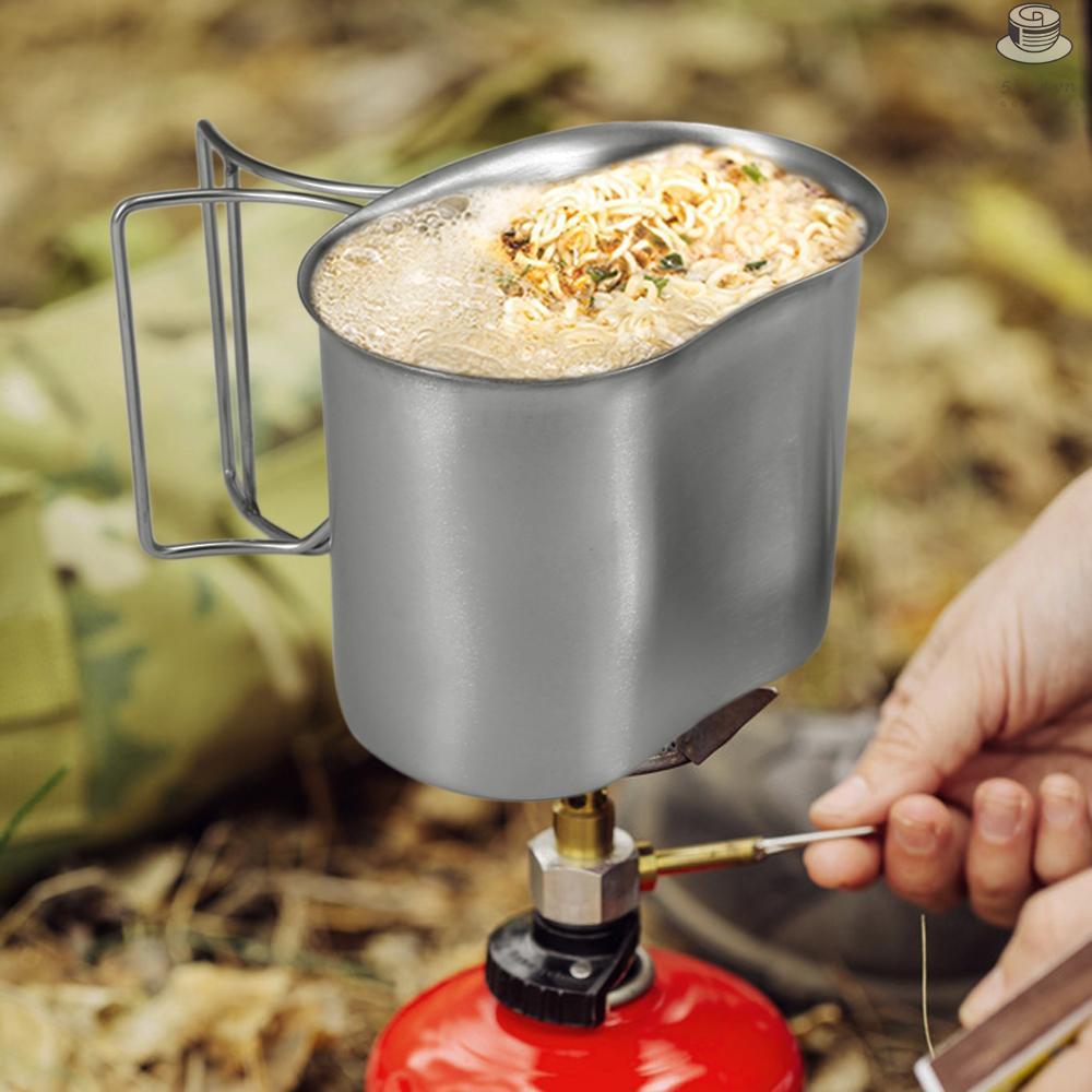 Bộ cốc đựng nước bằng thép không gỉ phong cách quân đội
