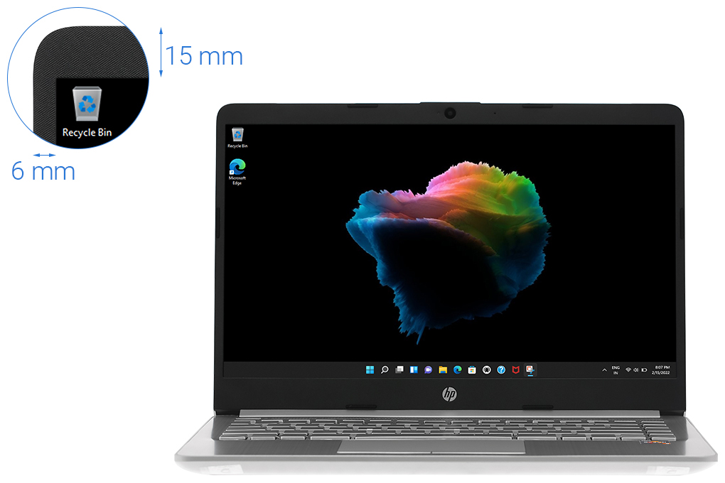 Laptop HP 14s fq1080AU R3 5300U/4GB/256GB/14"/Win10//Bạc - Hàng chính hãng