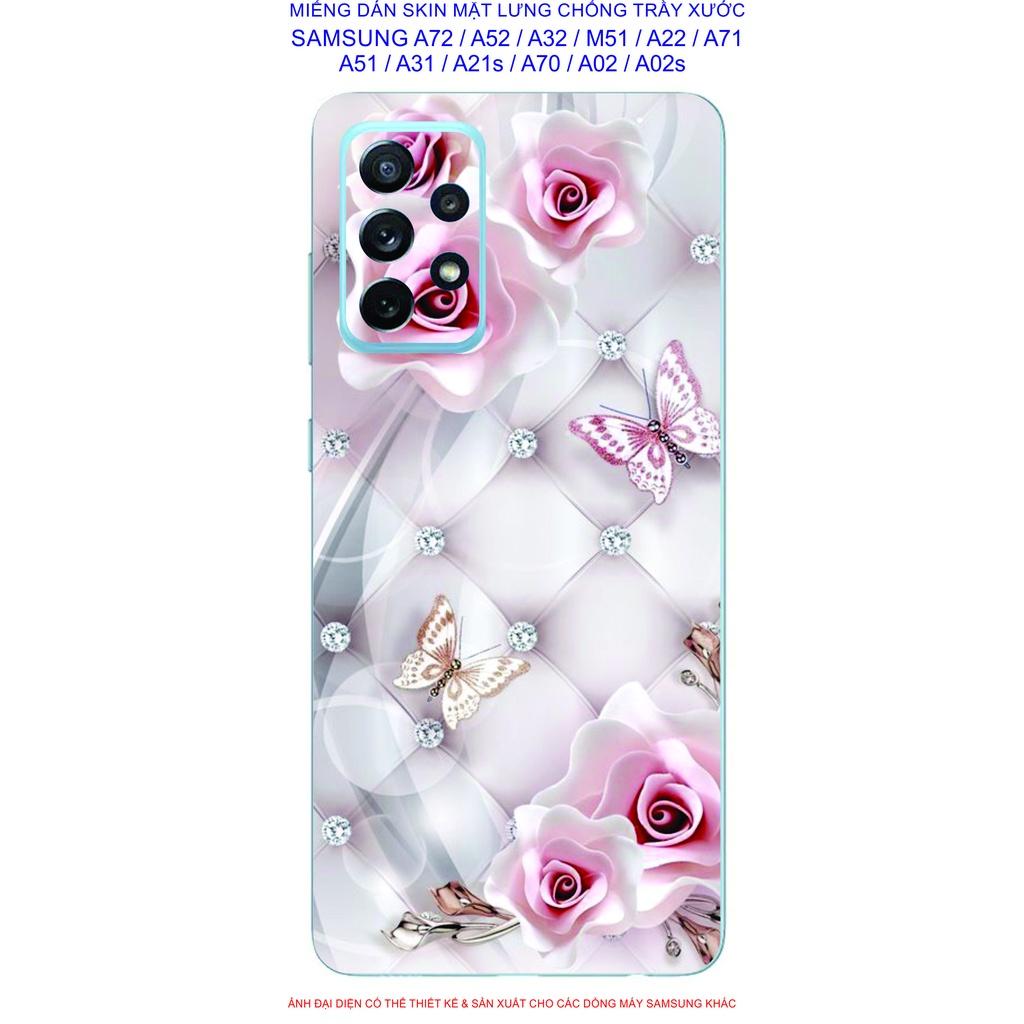 Miếng Dán Skin mặt lưng dành cho SAMSUNG A72 / A52 / A32 / A22 / M51 / A71 / A51 / A31 / A21s / A12 / A02 / A02s chống trầy xước