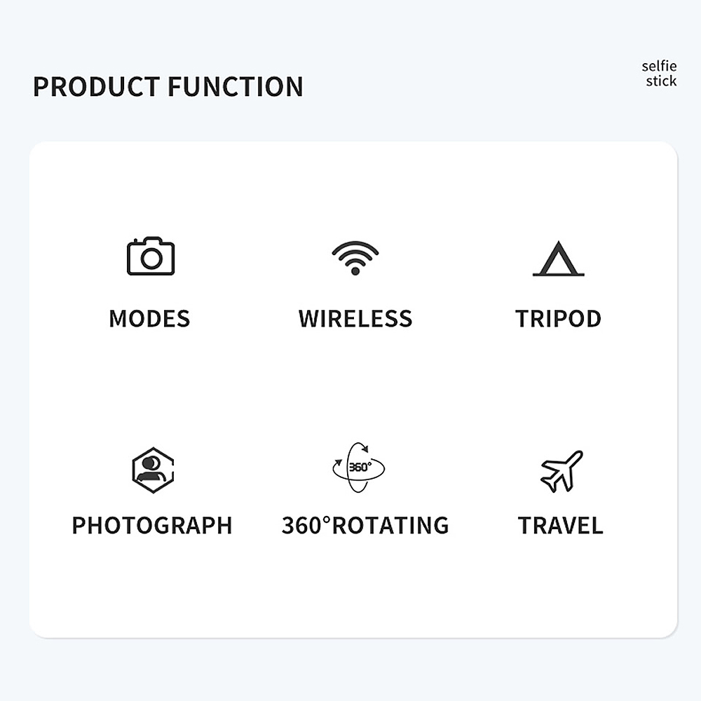 Chân máy Selfie Stick S03 Mini Selfie Stick Bluetooth 4.0 Không dây,Hợp kim nhôm,có thể gập lại cho máy ảnh SmartPhones