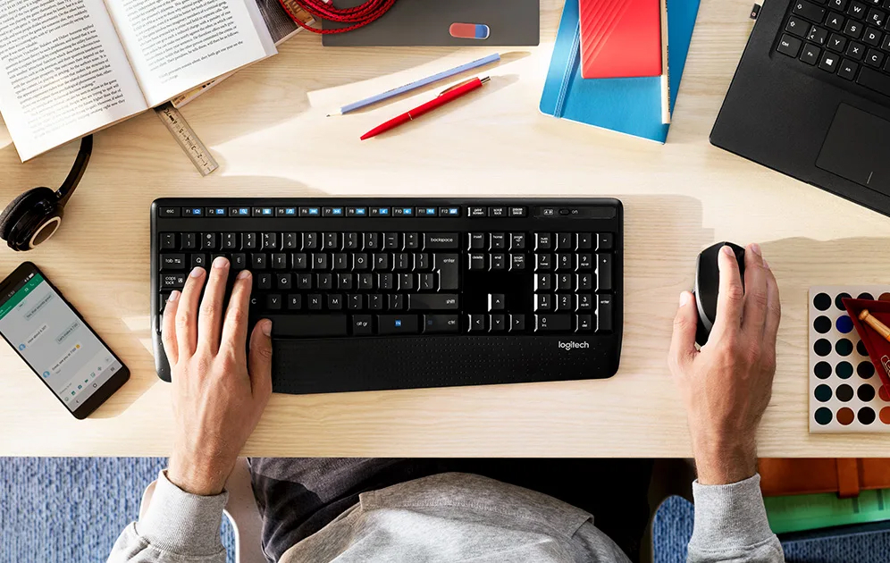 Bộ Bàn Phím Và Chuột Không Dây Logitech MK345 - Hàng Chính Hãng