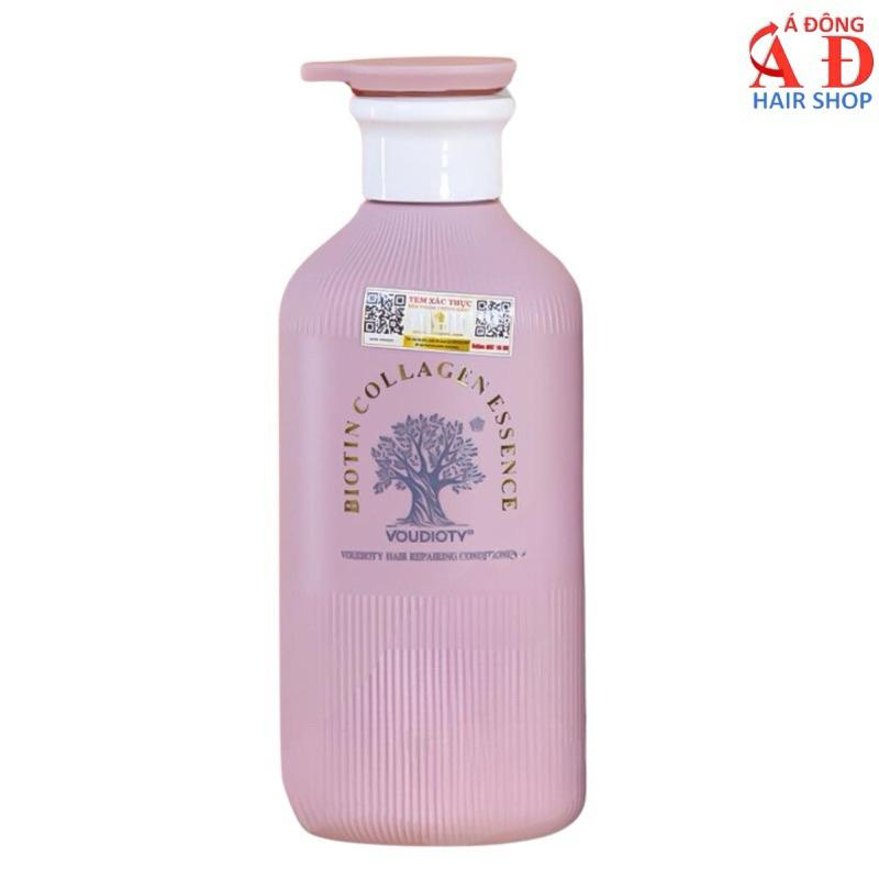 Dầu gội Biotin Essence Voudioty Xanh - Hồng cao cấp phục hồi mềm mượt giảm gãy rụng 500ml