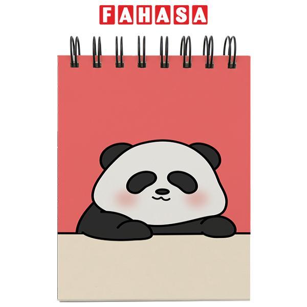 Sổ Lò Xo Trên Giấy Trơn - 160 Trang 9 x 13 cm 80gsm - Panda - The Sun 01