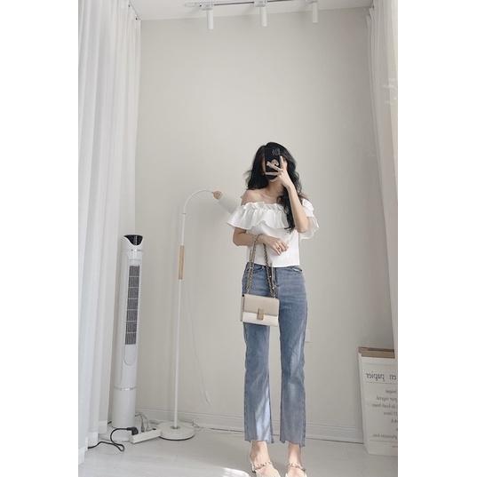 Áo trễ vai chun siêu xinh by samhyewear