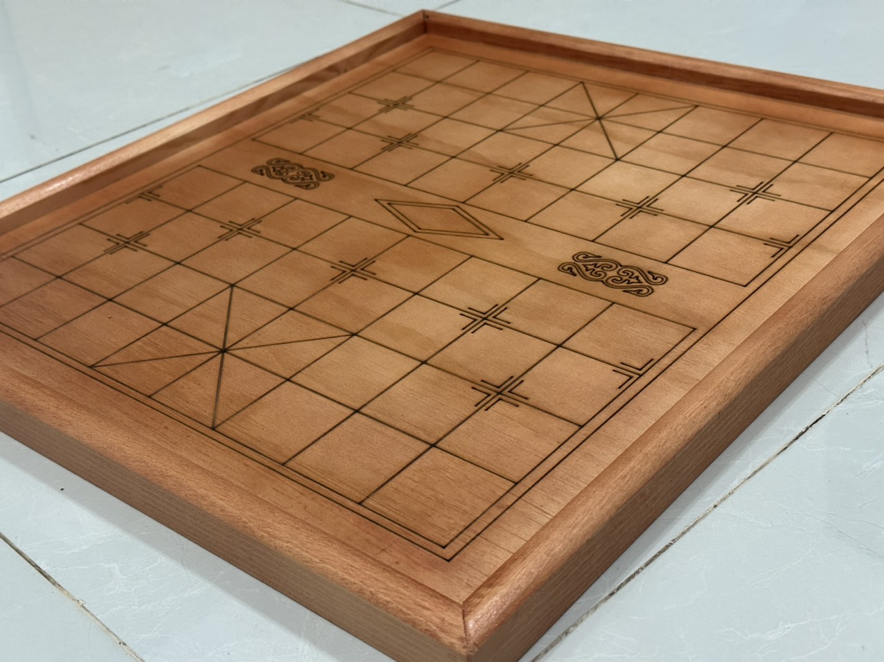 Bàn cờ tướng gỗ sơn siêu rẻ kt 50x55cm, mặt dày 9ly
