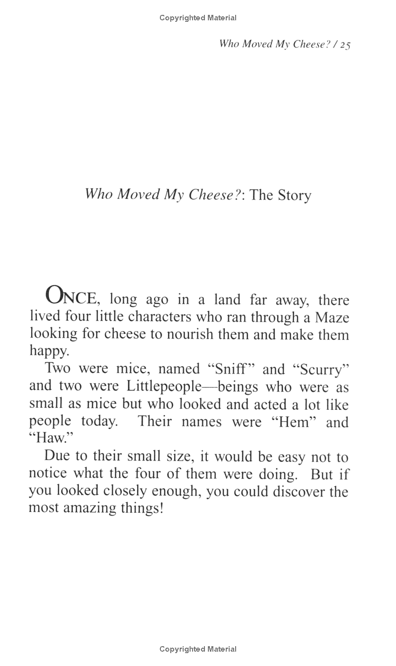Sách ngoại văn: Who Moved My Cheese?: An Amazing Way to Deal with Change in Your Work and in Your Life