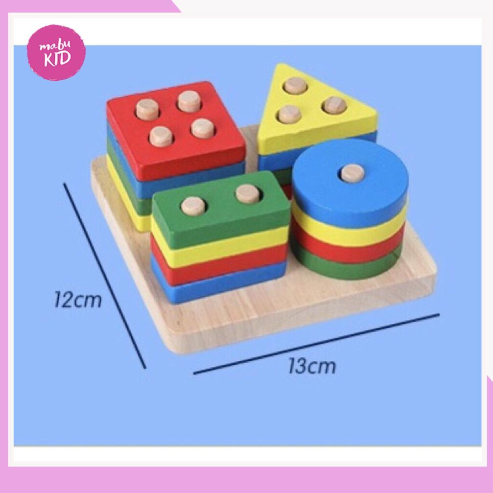 Đồ Chơi Gỗ - Combo 5 món đồ chơi gỗ an toàn cho bé- phát triển trí tuệ