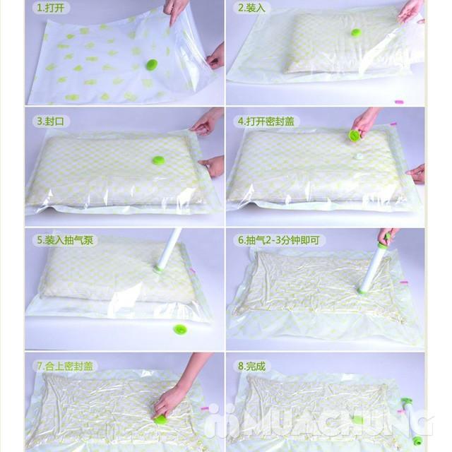 BỘ 8 TÚI HÚT CHÂN KHÔNG KÈM BƠM TAY Club