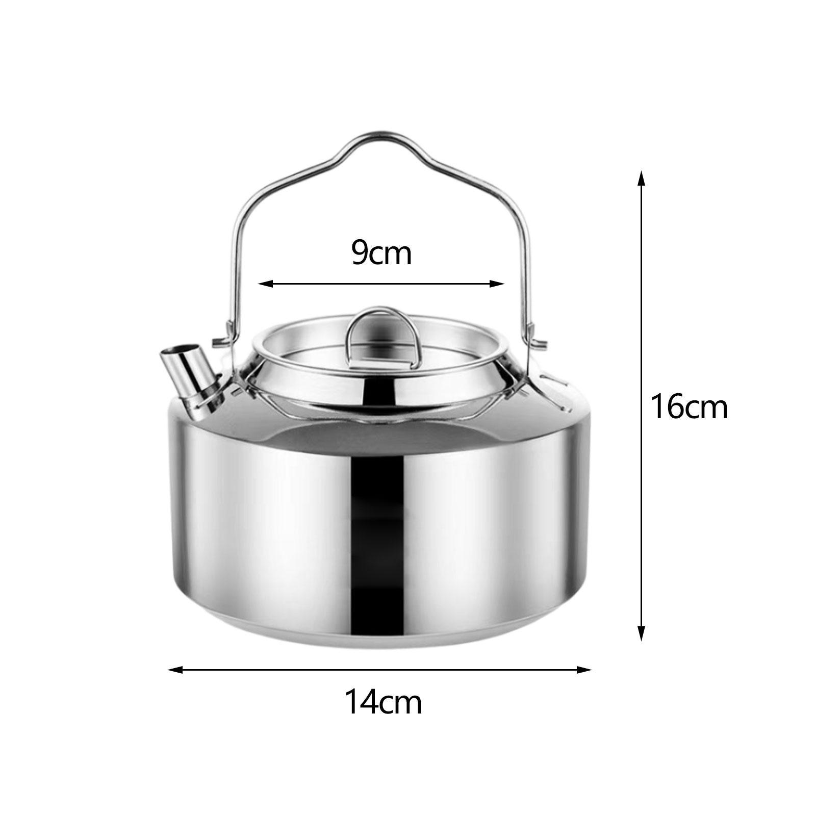 Tea Kettle Coffee Pot Stainless Steel Camping Kettle for Camping Accessories