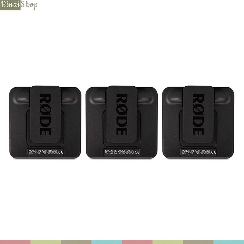 Micro Rode Wireless Go 2 - Bộ 2 Phát 1 Thu, Mic Thu Âm Livestream, Phỏng vấn ngoài trời Microphone Go2 Không dây Go II Hàng Chính Hãng - Kèm Móng Gẩy DreamMaker