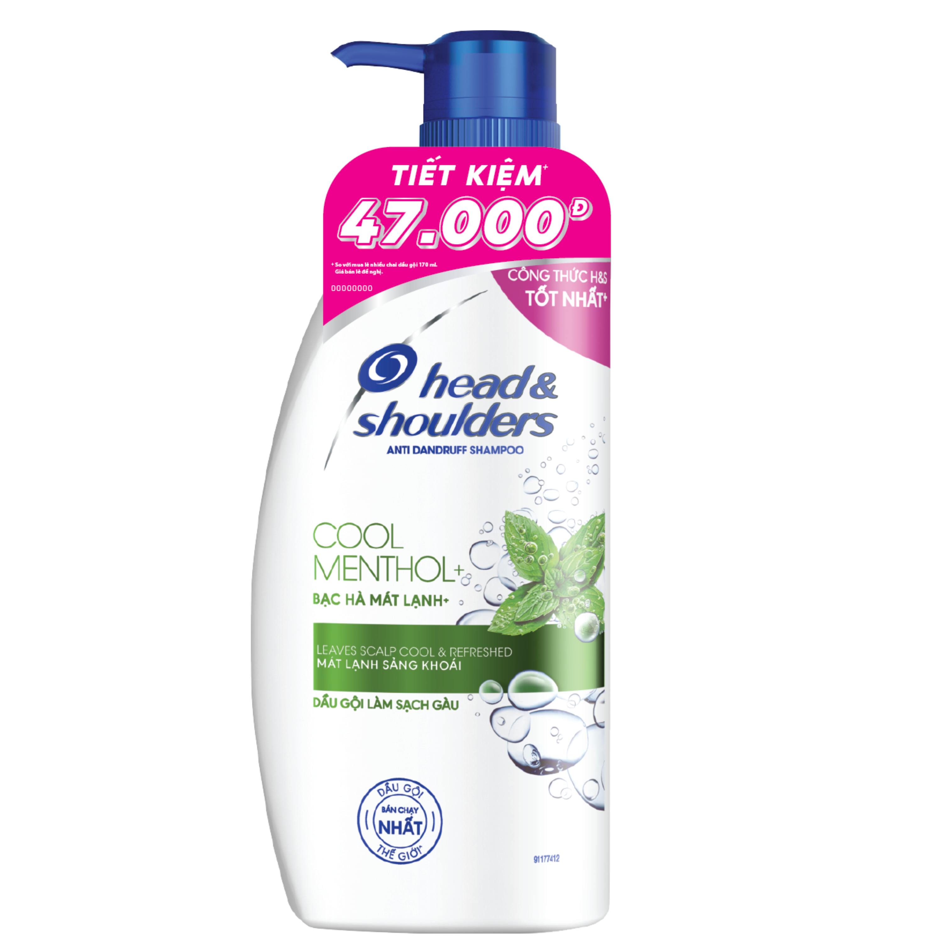 Dầu Gội Head &amp; Shoulders Bạc Hà Mát lạnh 625ml