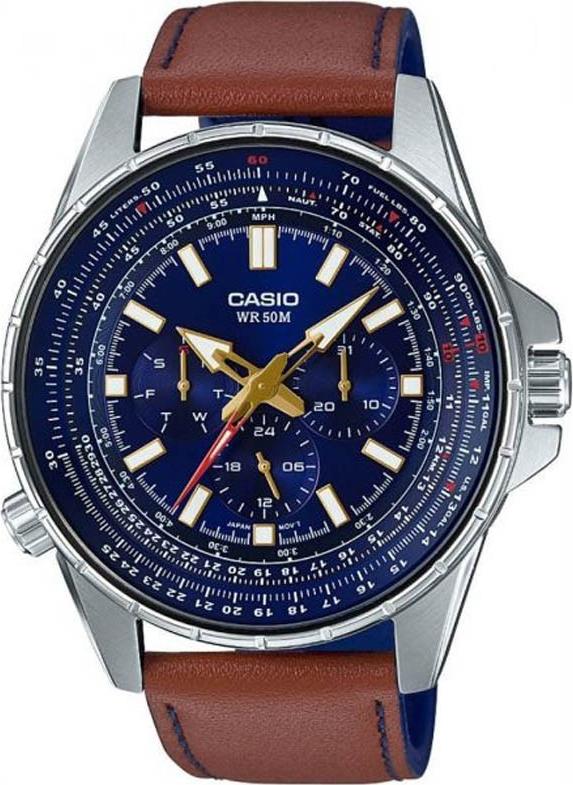 Đồng Hồ Nam Dây Da Casio  MTP-SW320L-2AV - Nâu