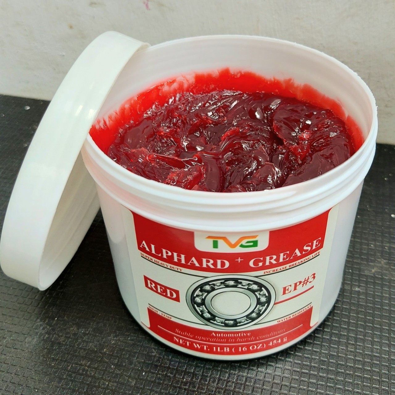 MỠ BÒ ĐỎ CHỊU NHIỆT VÀ KHÁNG NƯỚC ALPHARD GREASE RED EP3 454GR