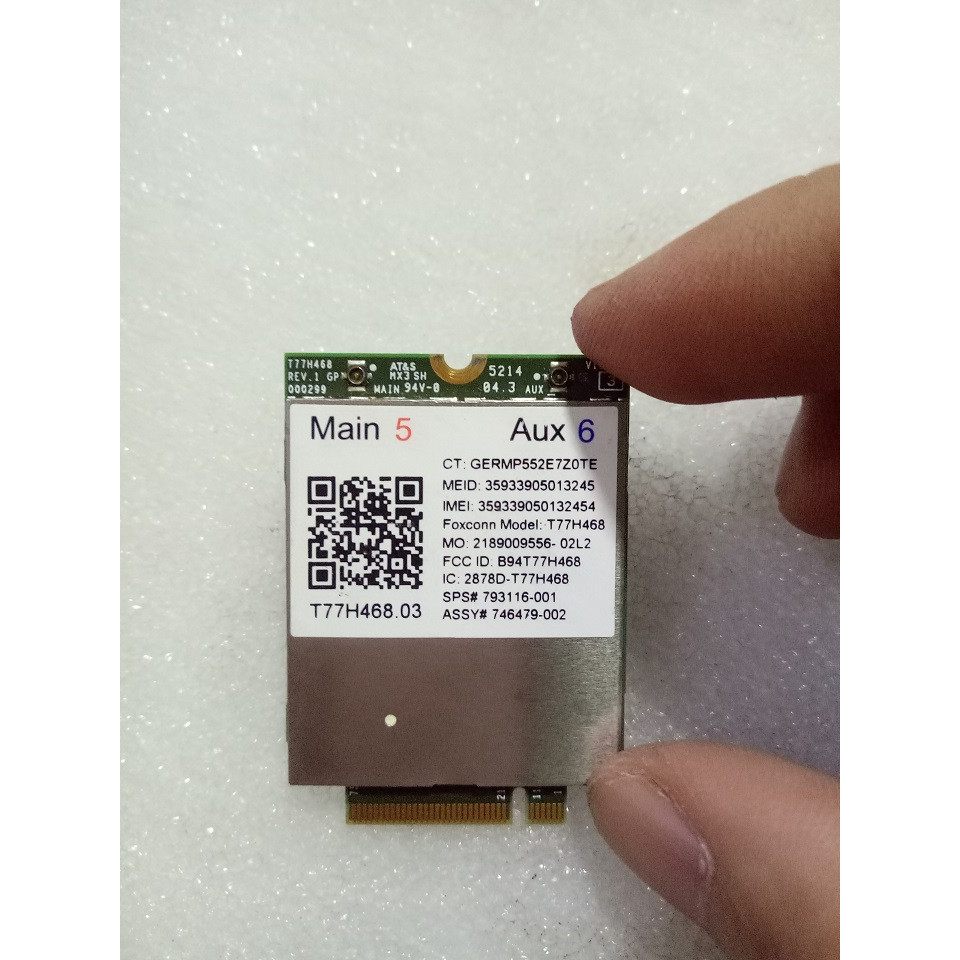 Card wwan 4G HP LT4211 dùng cho laptop HP 820 G2,840 G2, 850 G2,Folio 9480M, Zbook 14, 15, 17 G2 - Hàng nhập khẩu