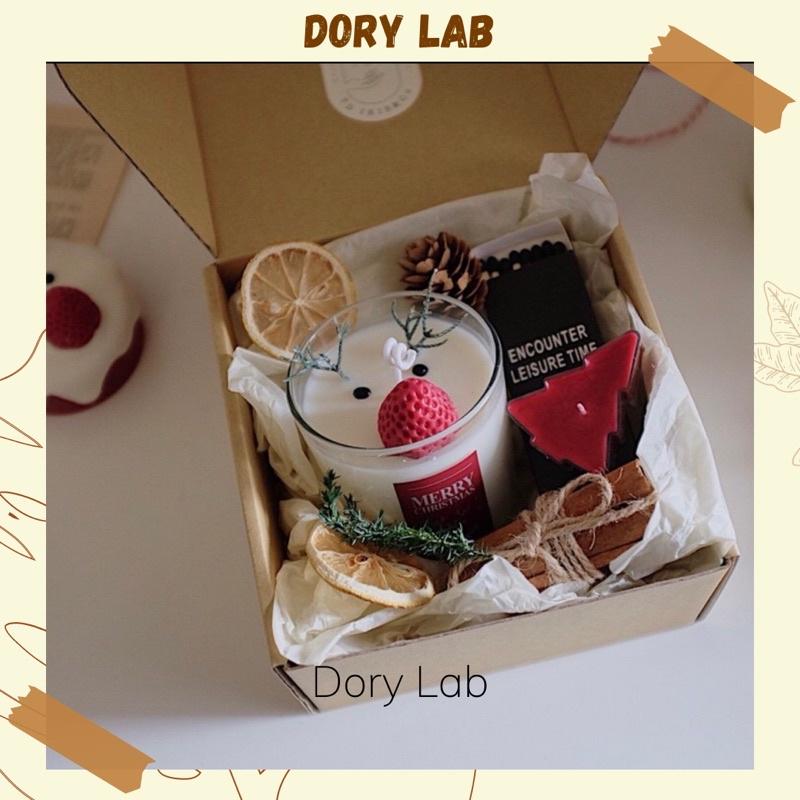 Nến Thơm Ly Hình Tuần Lộc Phong Cách Giáng Sinh Không Khói - Dory Lab