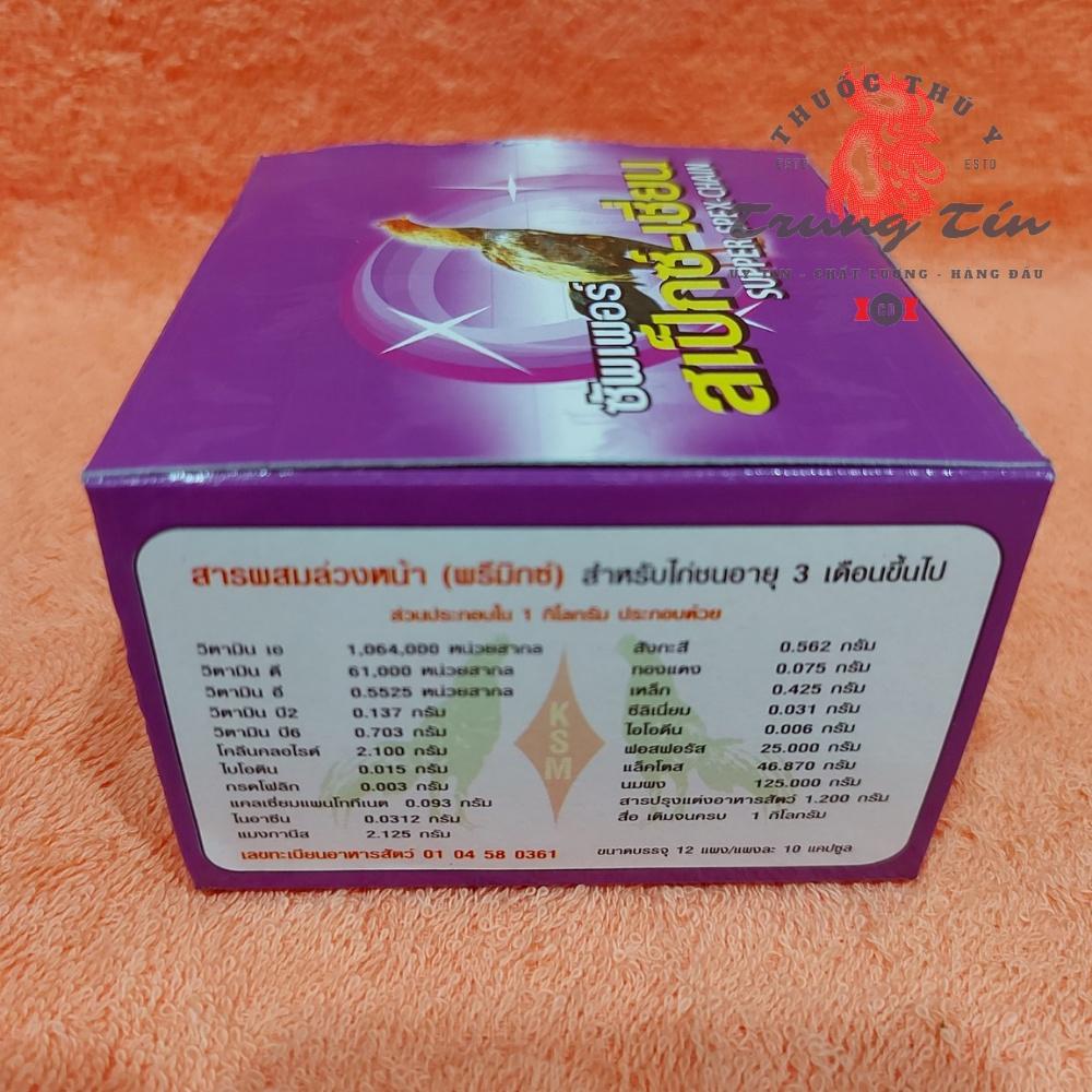 Super spex chain - th.uốc gà đá kích thích nhanh ra lông gấp 3-4 lần , lông cứng cáp