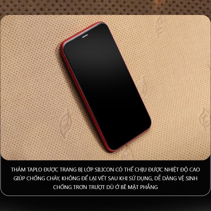 Thảm taplo ô tô Sorento 2015 - 2019 loại da vân cacbon chống nắng, chống nứt vỡ taplo, thảm taplo Kia Sorento