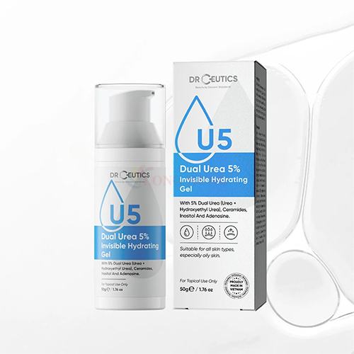 Gel DrCeutics Dual Urea 5% Invisible Hydrating Gel giúp dưỡng ẩm và phục hồi da (50g) - Hàng chính hãng