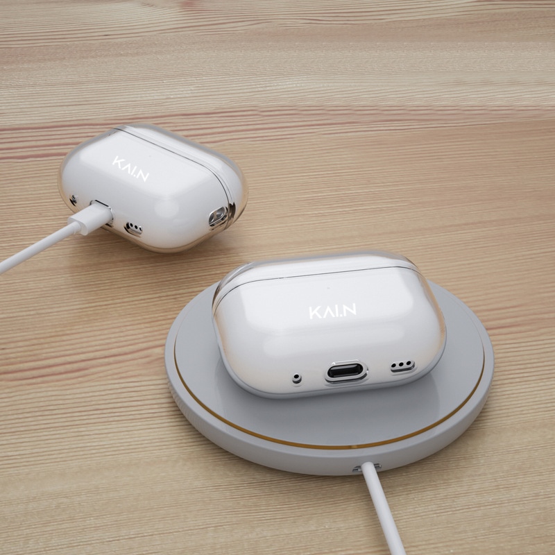 Case Ốp Cho Airpods PRO 2 Kai.N Ultra Clear Trong Suốt Kèm Móc Treo_ Hàng chính hãng