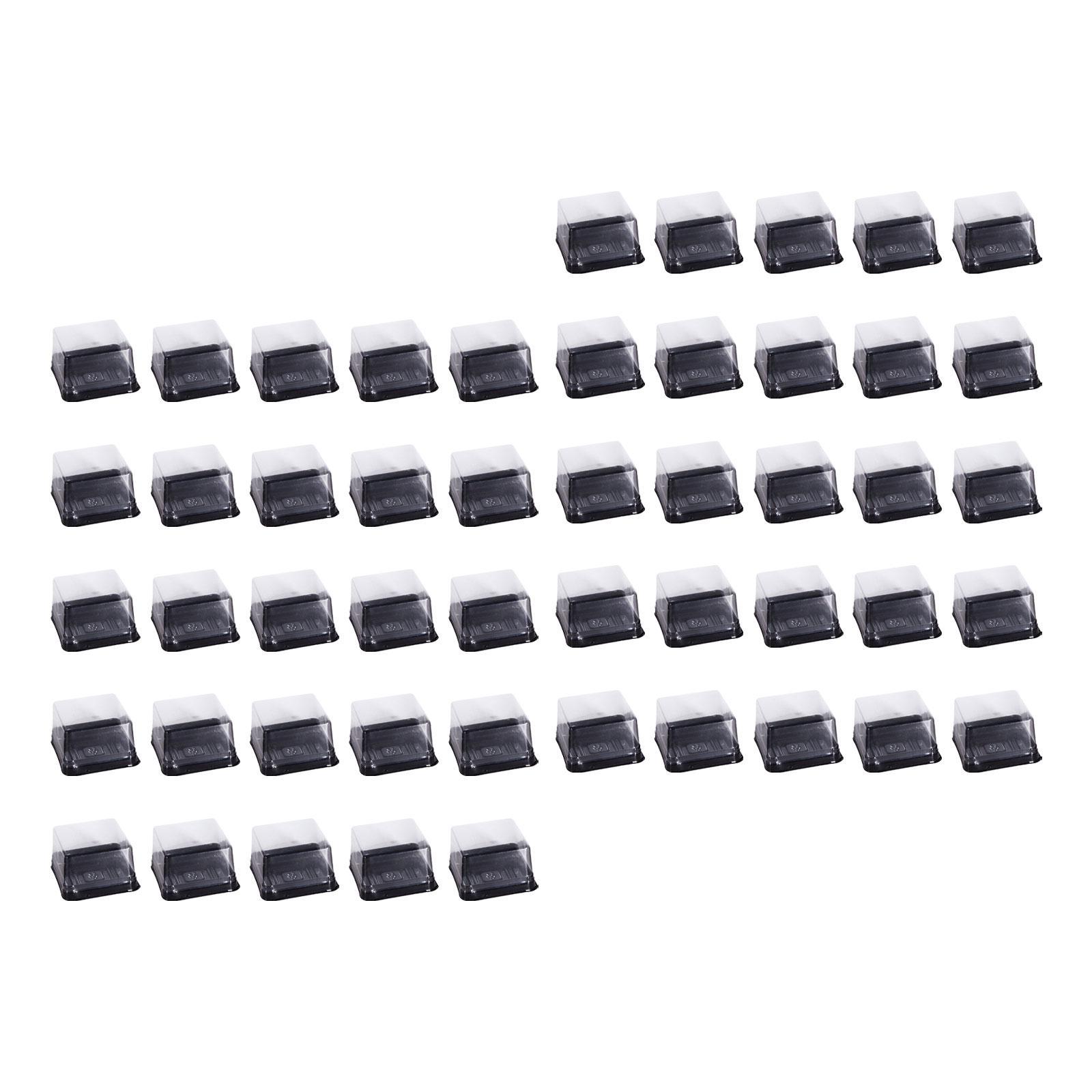 50 Pieces Single Cupcake Carrier Mooncake Box for Birthday Party Pastry Home