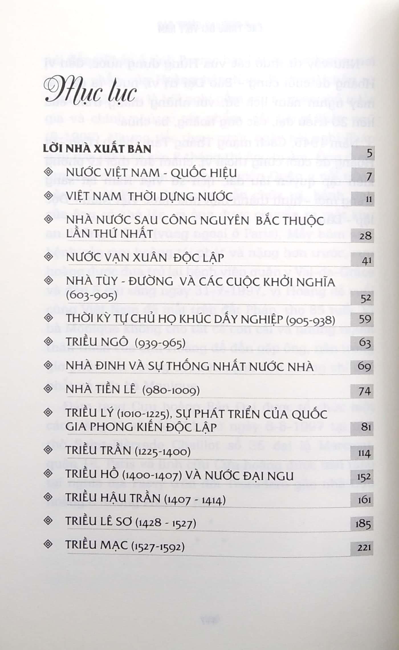 Các Triều Đại Việt Nam