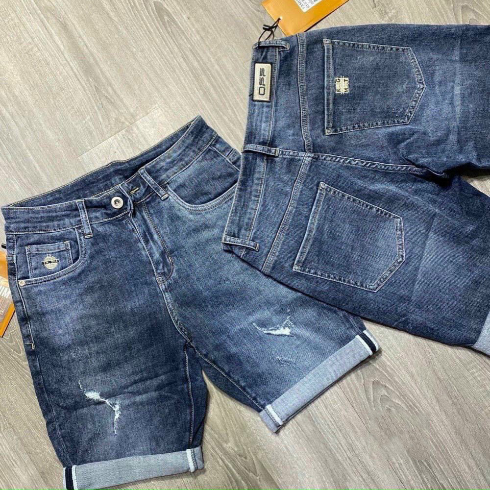 Quần Short Jean Nam co dãn kiểu dáng trẻ trung đơn giản Thương Hiệu Chandi, quần sọt mẫu mới xu hướng 2022 QSJN263