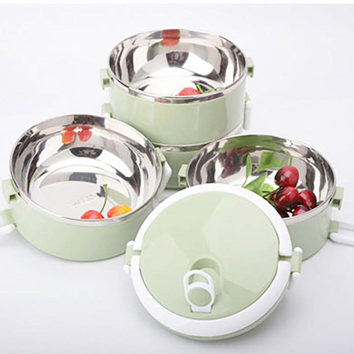 HỘP CƠM 4 TẦNG LÚA MẠCH LÕI INOX 304 CAO CẤP GIỮ NHIỆT CỰC TỐT - CÀ MEN ĐỰNG CƠM CÓ KHÓA CHỐNG TRÀN 2.8L