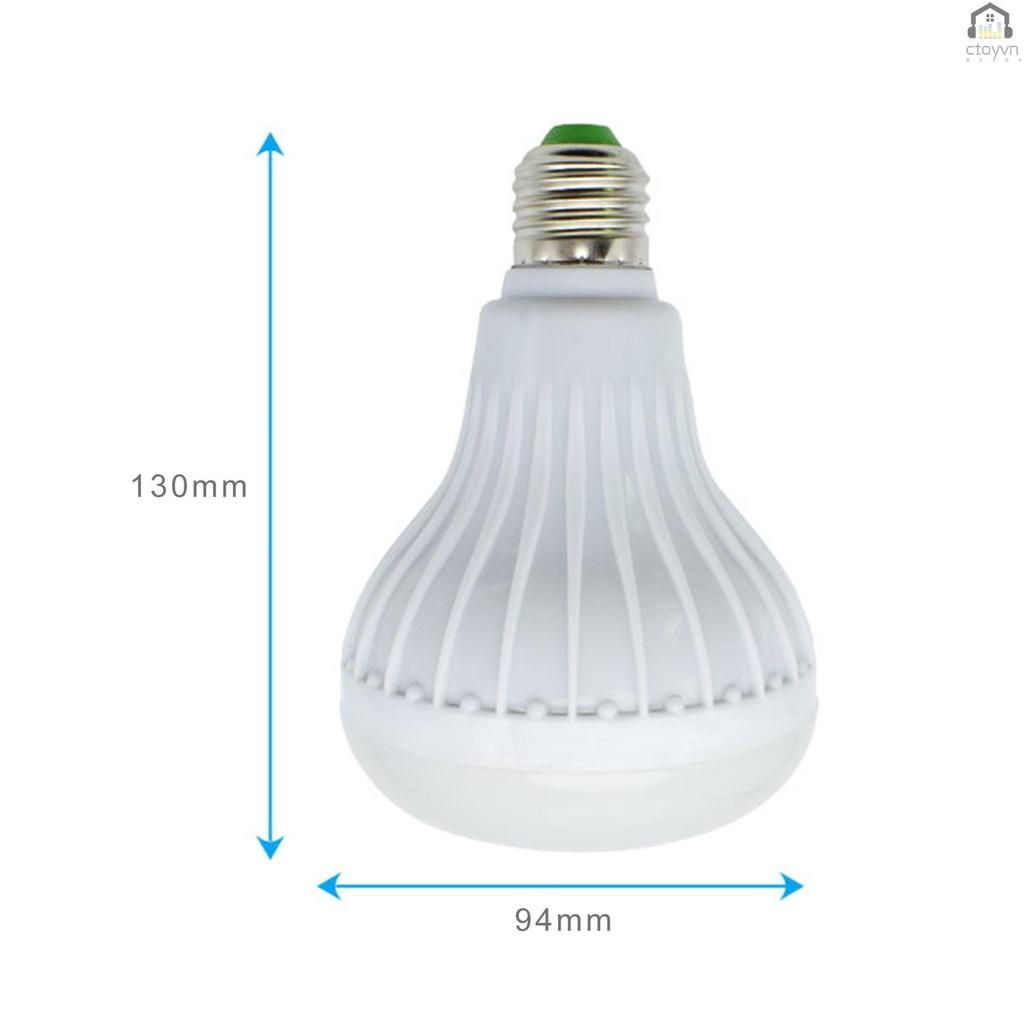 Bóng đèn LED E27 12W nhiều màu sắc kèm điều khiển từ xa