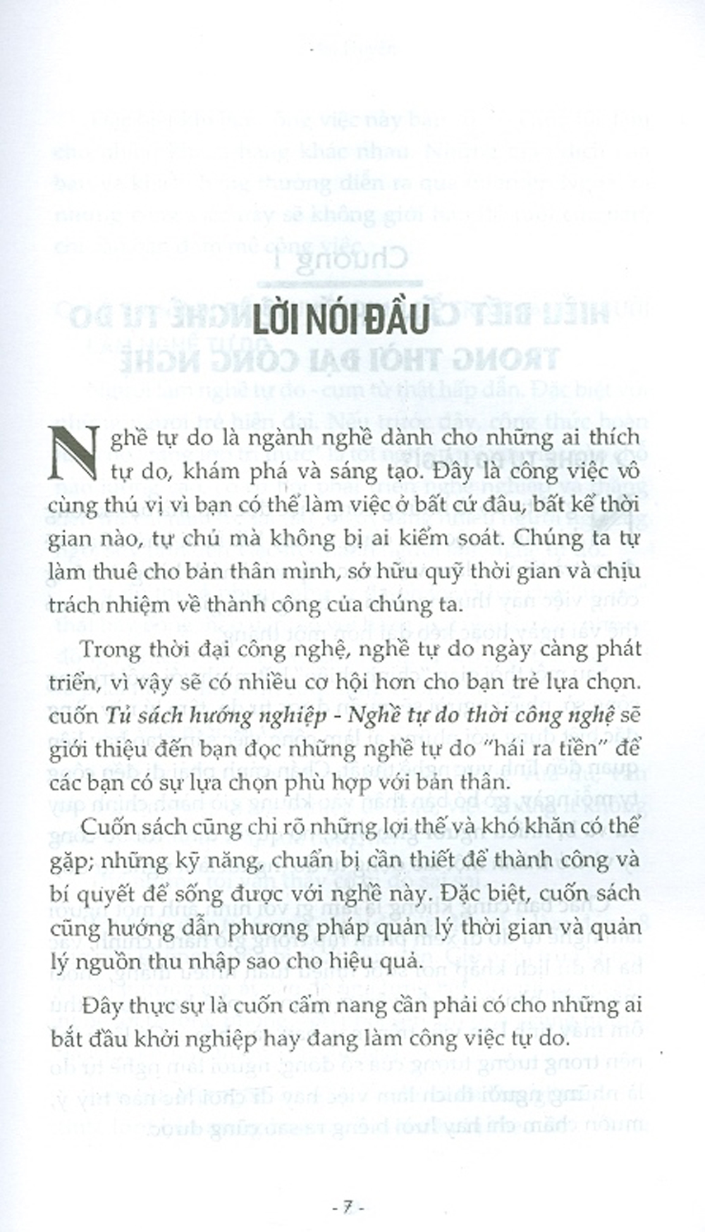 Tủ Sách Hướng Nghiệp - Nghề Tự Do Thời Công Nghệ