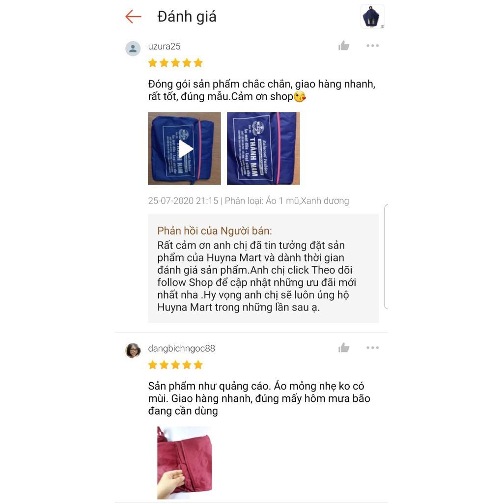 Áo mưa cánh dơi vải dù siêu dai loại trơn