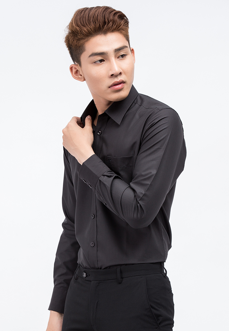 Áo Sơ Mi Dài Tay Màu Tencel-Spun Regular Fit 325 Vĩnh Tiến - VM5-G503