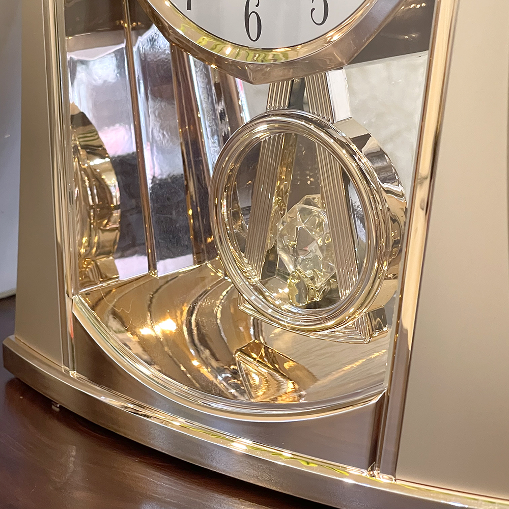 Đồng hồ để bàn Nhật Bản Rhythm 4RP772WR13- Kt 7.8 x 21.3 x 7.6cm, 750g. Vỏ nhựa, dùng PIN