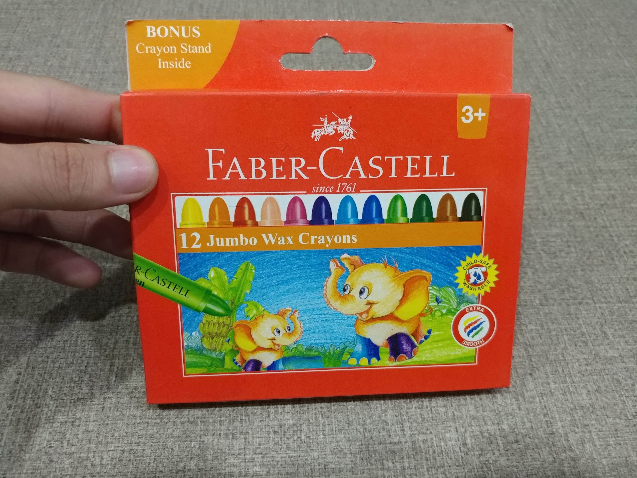 Bút Sáp Màu Jumbo Faber-Castell-120040 - 12 Màu