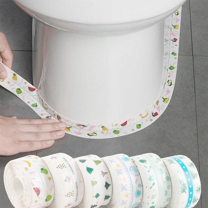 Băng Dính Dán Mép Tường, Cạnh Bếp Chống Thấm, Siêu Dính (3,2m) - Băng Dán Cạnh Tường Đa Năng