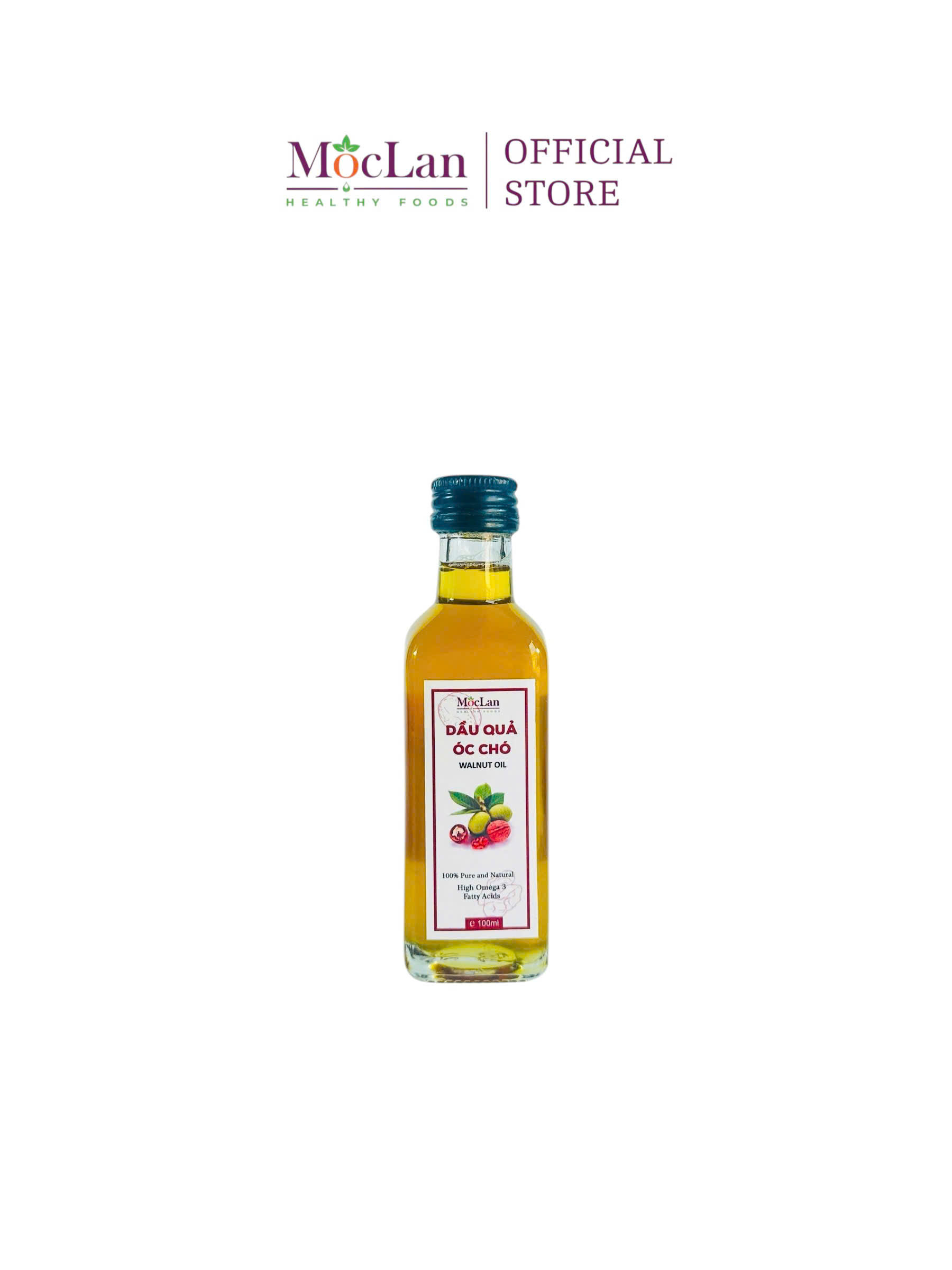 Dầu Óc Chó Tự Nhiên Mộc Lan Healthy 100ml - 250ml Omega 369 Vitamin E phụ nữ có thai, cho con bú, trẻ ăn dặm, người già