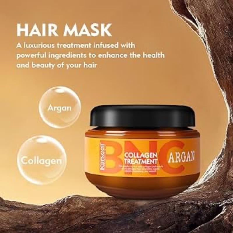 Kem hấp ủ tóc Karseell BNC Argan Collagen phục hồi siêu mượt New 500ml