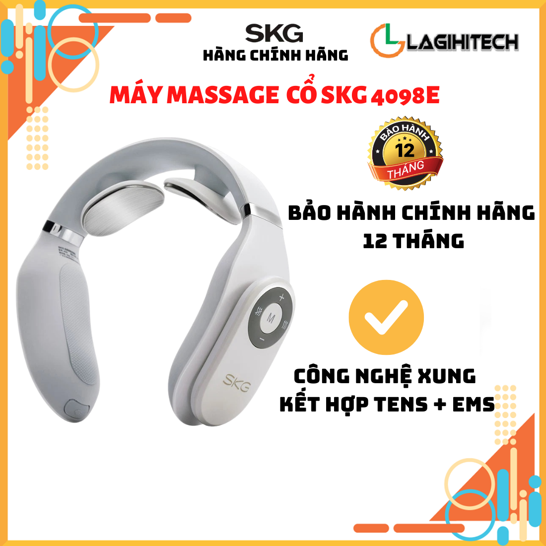 Máy massage cổ 4098E SKG - Máy massage chính hãng