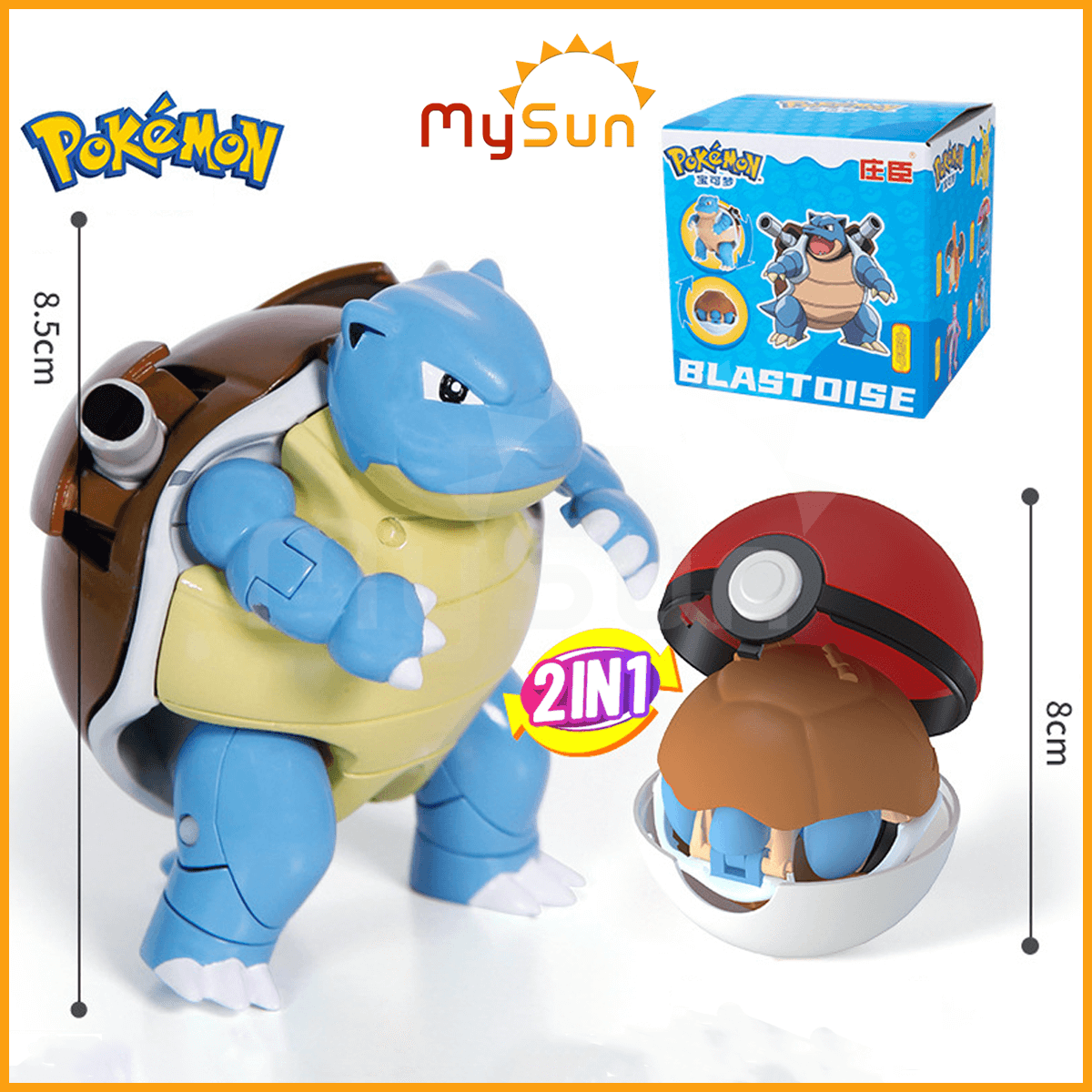 Mô hình bóng POKEMON đồ chơi: Pinkachu huyền thoại mini bằng nhựa ABS - MySun