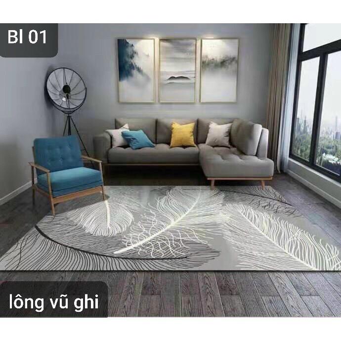 Thảm nỉ BALI trải sàn loại 1m6 x 2m3
