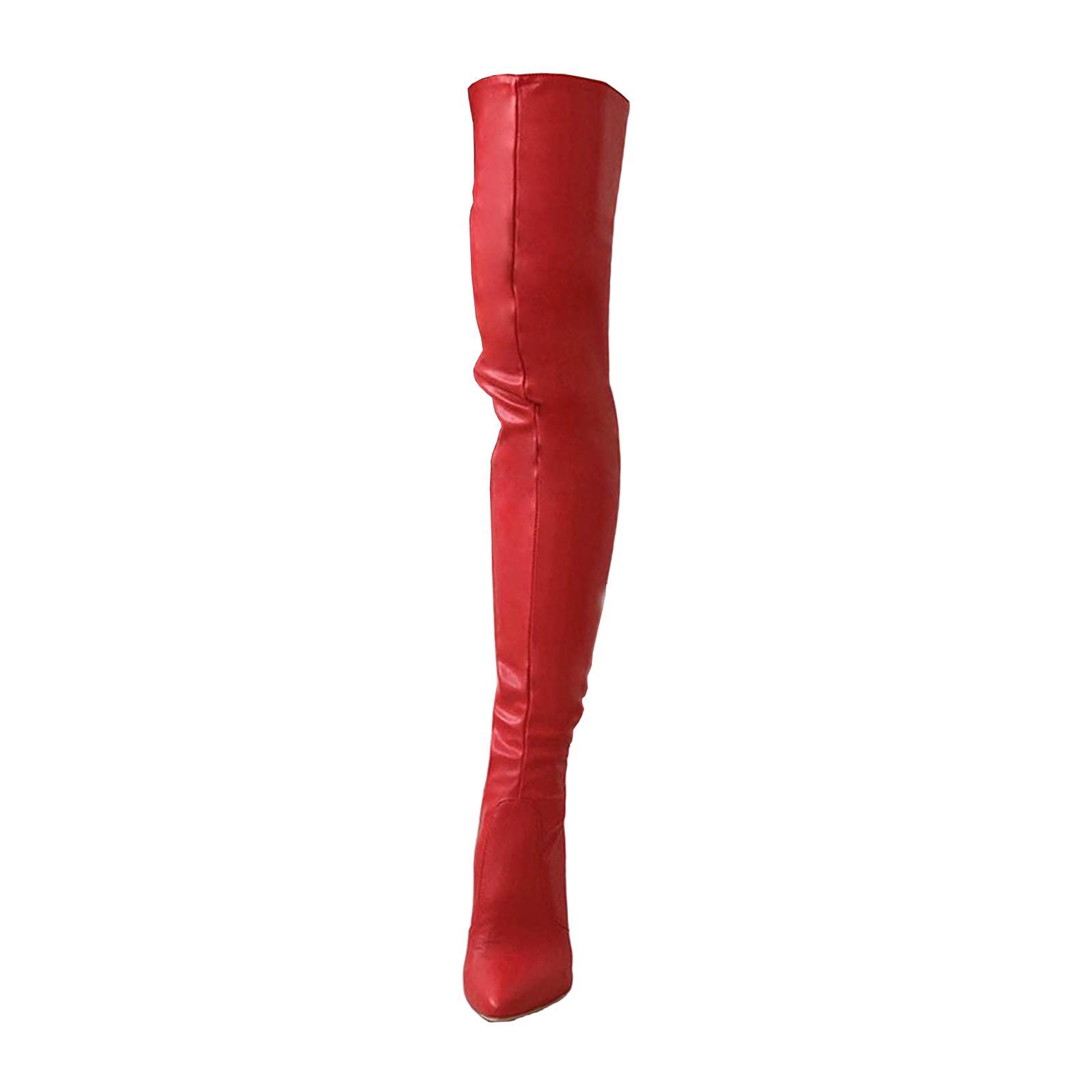 Casual Thigh High Boots High Heel Long Boots Warmer Accessories Knee Boots for Outside