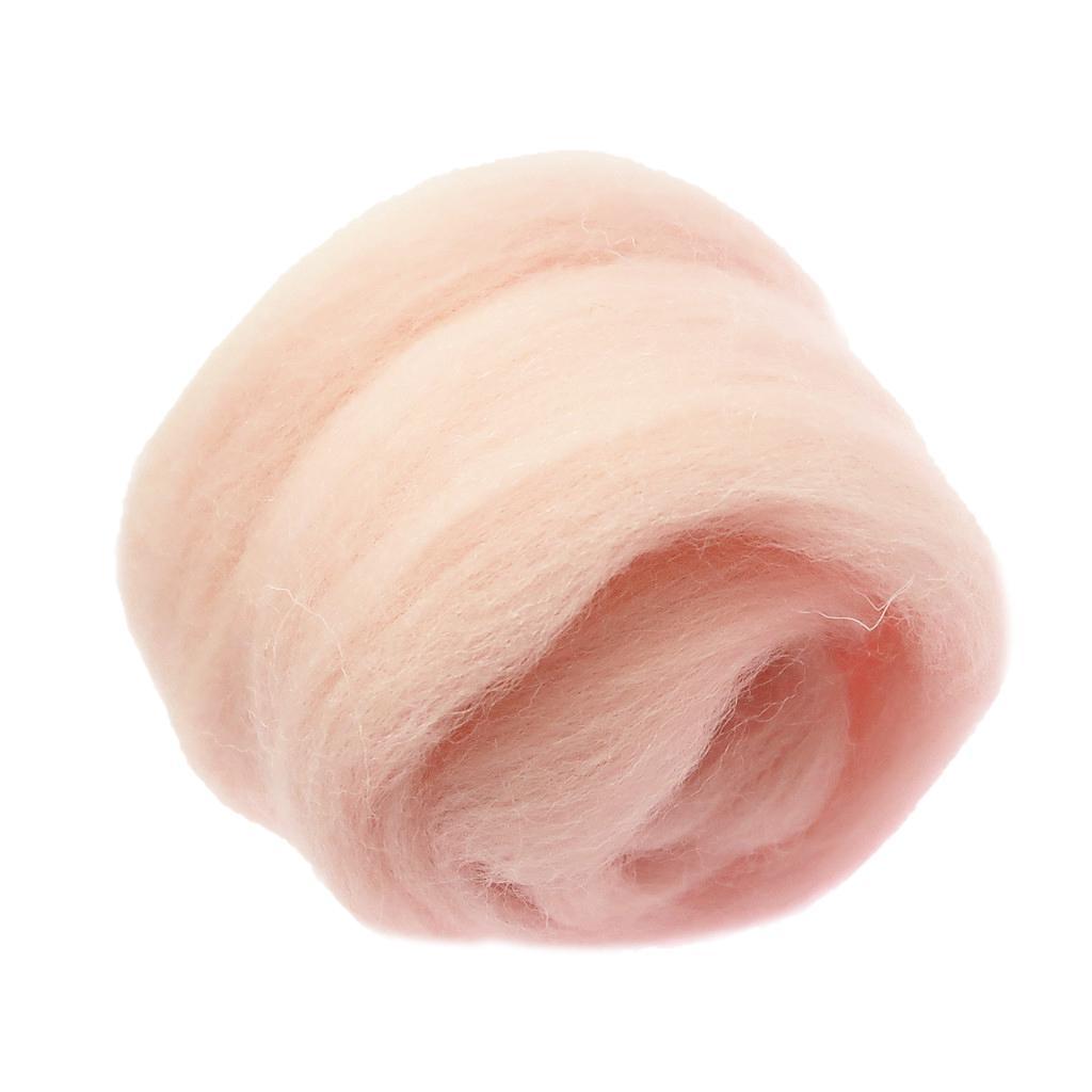 4pcs Handmade Wool Roving Fibre for Needle Felting Materials