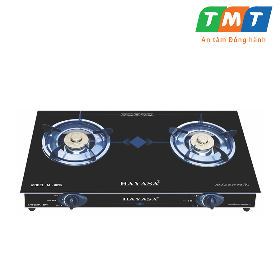 Bếp Gas Đôi Mặt Kính Cường Lực HAYASA HA - 8095