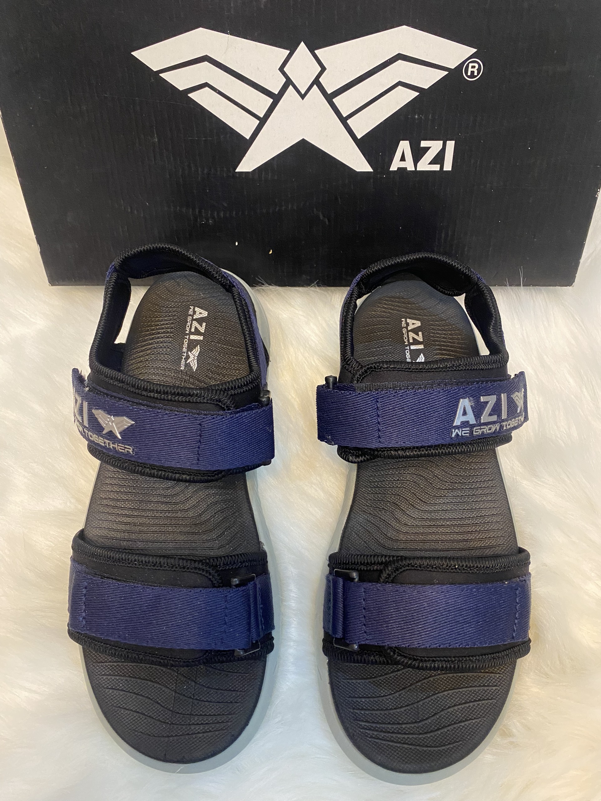 Giày sandal nam AZI AZI01  quai chéo đi chơi, đi học, du lịch