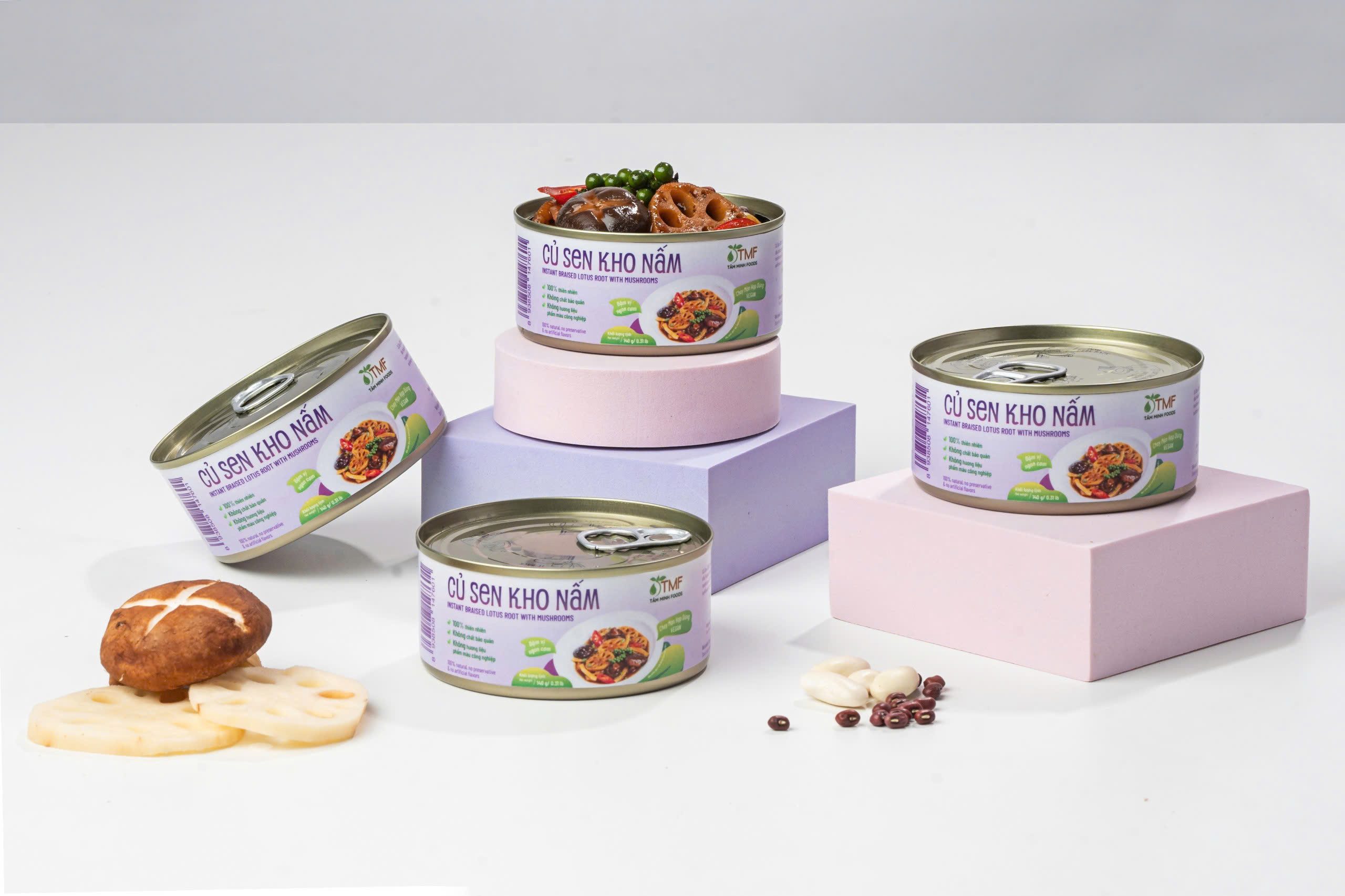 Củ sen kho nấm 140g Tâm Minh Foods