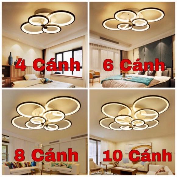 Đèn LED Mâm Ốp Trần MN007 , LED trang trí Phòng Khách, Đèn ốp trần buồng ngủ - 3 chế độ Sáng DT HQ