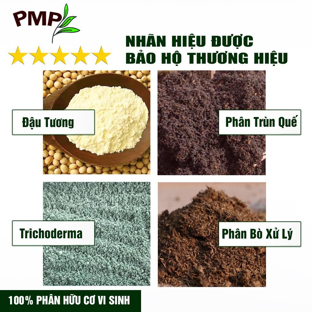 Phân Bón Hữu Cơ Tricow PMP Nuôi Hoa Nuôi Quả Cho Cây Cảnh, Rau Sạch, Hoa Túi 1Kg