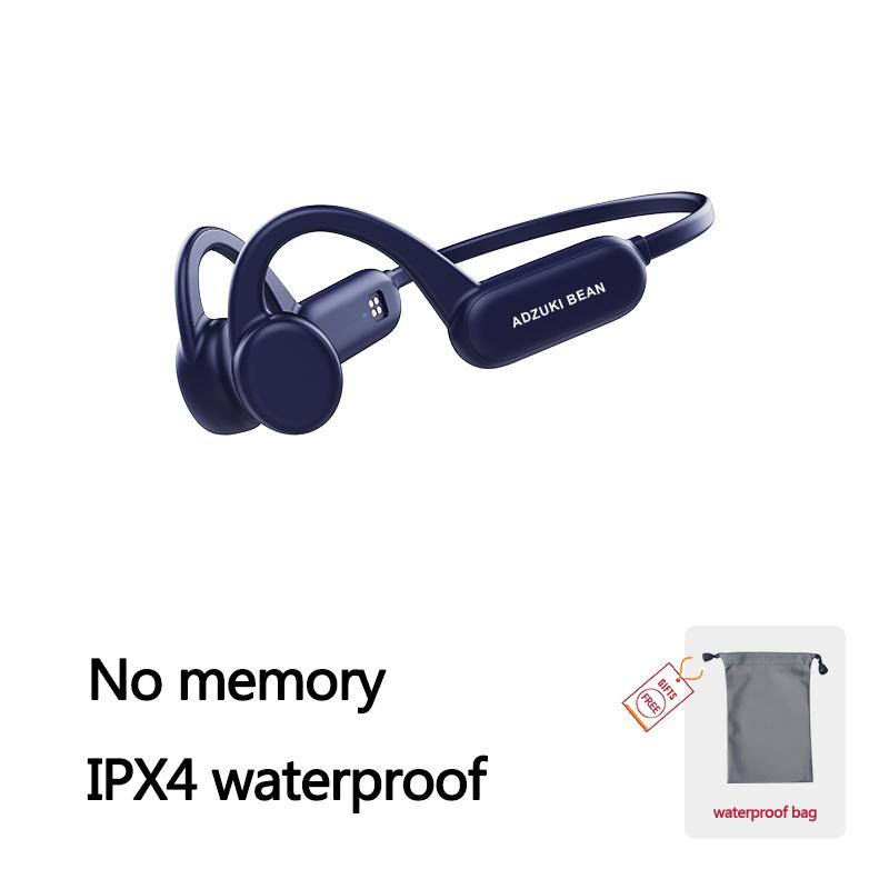 Tai nghe không dây Adzuki bean Bone Conduction X18 Pro Tai nghe không dây bơi IPX8 Tai nghe chống nước IPX4 Tích hợp 8GB Màu sắc: Xanh dương IPX4 không có thẻ