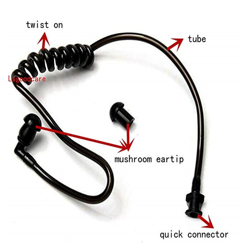 10 Pieces PTT Acoustic Tube in Earphones for / / Walkie Talkie