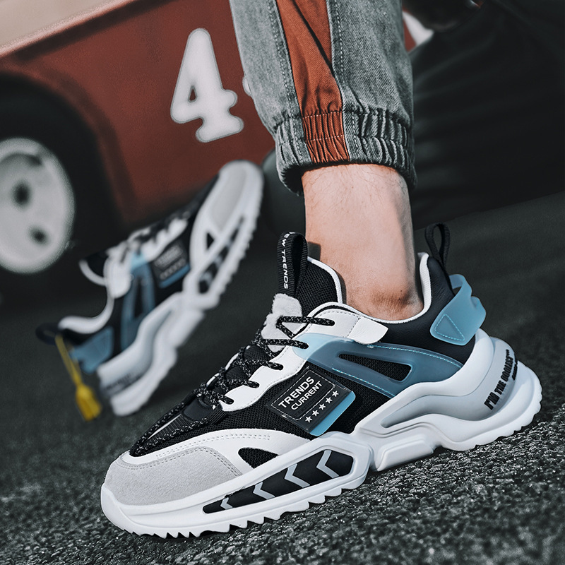 Giày Thể Thao Nam GEMI - Giày Sneaker Màu Trắng - Đen, Giày Thể Thao Đế Êm, Form Dáng Hàn Quốc - G5245